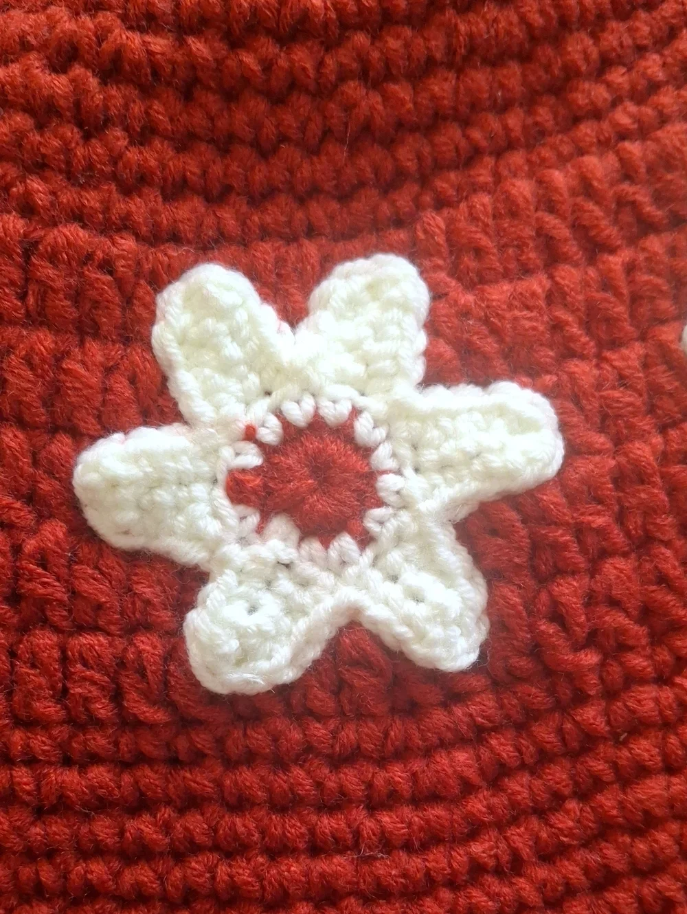 Hand-Crocheted Flower Bucket Hat